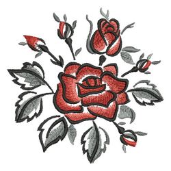 Brush Painting Roses 03(Sm) machine embroidery designs