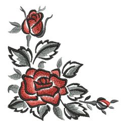 Brush Painting Roses 04(Md) machine embroidery designs