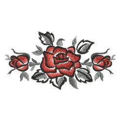 Brush Painting Roses 05(Lg) machine embroidery designs