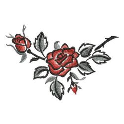 Brush Painting Roses 07(Lg) machine embroidery designs