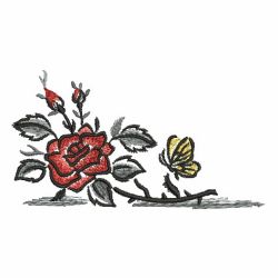 Brush Painting Roses 08(Md) machine embroidery designs