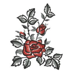 Brush Painting Roses 10(Sm) machine embroidery designs