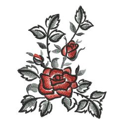Brush Painting Roses 10(Lg) machine embroidery designs