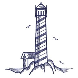 Bluework Lighthouses(Sm) machine embroidery designs