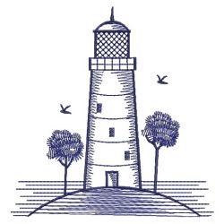 Bluework Lighthouses 02(Md) machine embroidery designs
