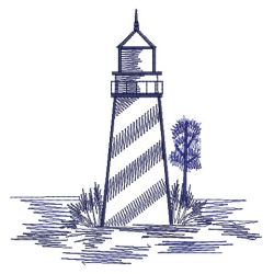 Bluework Lighthouses 05(Sm) machine embroidery designs