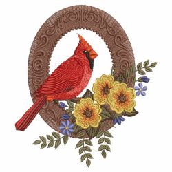 Victorian Floral Birds 01 machine embroidery designs