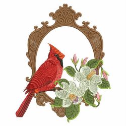 Victorian Floral Birds 03 machine embroidery designs