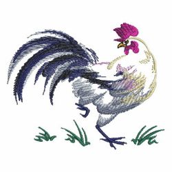 Brush Painting Roosters(Sm) machine embroidery designs