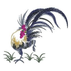 Brush Painting Roosters 05(Sm) machine embroidery designs