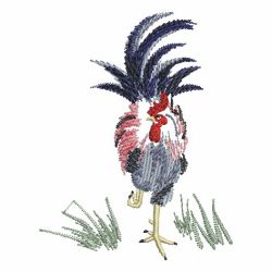 Brush Painting Roosters 07(Sm) machine embroidery designs