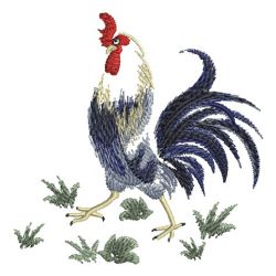 Brush Painting Roosters 09(Md) machine embroidery designs