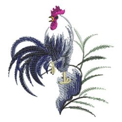 Brush Painting Roosters 10(Lg) machine embroidery designs