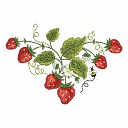 Yummy Strawberries 2 02 machine embroidery designs