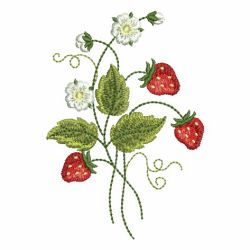 Yummy Strawberries 2 07 machine embroidery designs