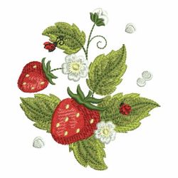 Yummy Strawberries 2 10 machine embroidery designs
