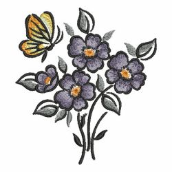 Brush Painting Butterflies machine embroidery designs