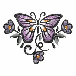 Brush Painting Butterflies 05 machine embroidery designs