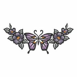 Brush Painting Butterflies 09 machine embroidery designs