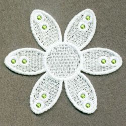 3D FSL Crystal Flowers 08 machine embroidery designs