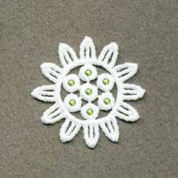 3D FSL Crystal Flowers 09 machine embroidery designs