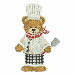 Chef Teddy Bear machine embroidery designs