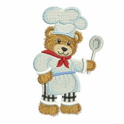 Chef Teddy Bear 05 machine embroidery designs