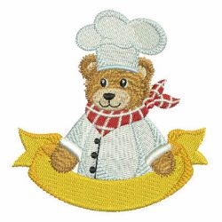 Chef Teddy Bear 06 machine embroidery designs