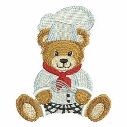 Chef Teddy Bear 10 machine embroidery designs