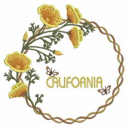 State Flowers 1 05(Sm) machine embroidery designs