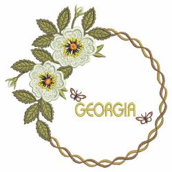 State Flowers 1 10(Sm) machine embroidery designs