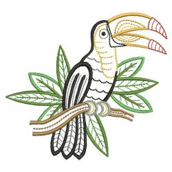 Hola Mola Tropical Birds 05(Sm) machine embroidery designs