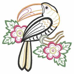 Hola Mola Tropical Birds 09(Lg) machine embroidery designs