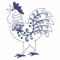 Blue Jacobean Creatures 01(Md) machine embroidery designs