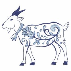 Blue Jacobean Creatures 07(Md) machine embroidery designs