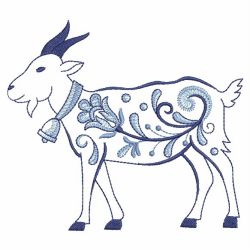 Blue Jacobean Creatures 07(Lg) machine embroidery designs