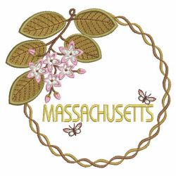 State Flowers 3(Lg) machine embroidery designs