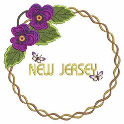 State Flowers 3 10(Sm) machine embroidery designs