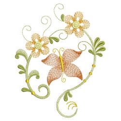 Vintage Flutterbys 04(Md) machine embroidery designs