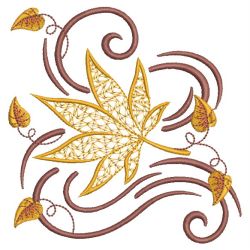 Falling Leaves 03(Md) machine embroidery designs