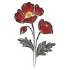 Brush Painting Poppies 01(Lg)