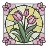 Stained Glass Flowers 01