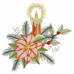 Vintage Poinsettia 04(Md) machine embroidery designs