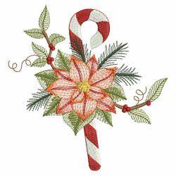 Vintage Poinsettia 07(Md) machine embroidery designs