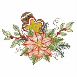 Vintage Poinsettia 10(Md) machine embroidery designs