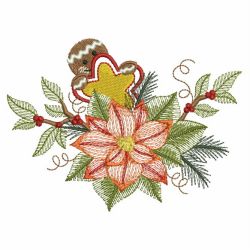 Vintage Poinsettia 10(Sm) machine embroidery designs