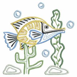 Hola Mola Tropical Fish 06(Md) machine embroidery designs