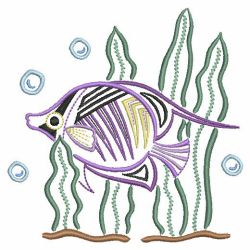 Hola Mola Tropical Fish 08(Md) machine embroidery designs