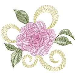 Vintage Rose Blossom(Md) machine embroidery designs