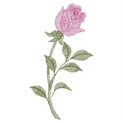 Vintage Rose Blossom 02(Md) machine embroidery designs